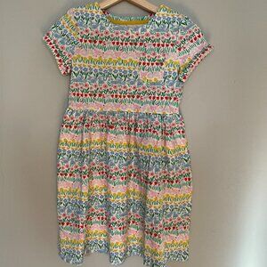NWOT Mini Boden Short-Sleeve Jersey Dress - Multi Spring Stripe